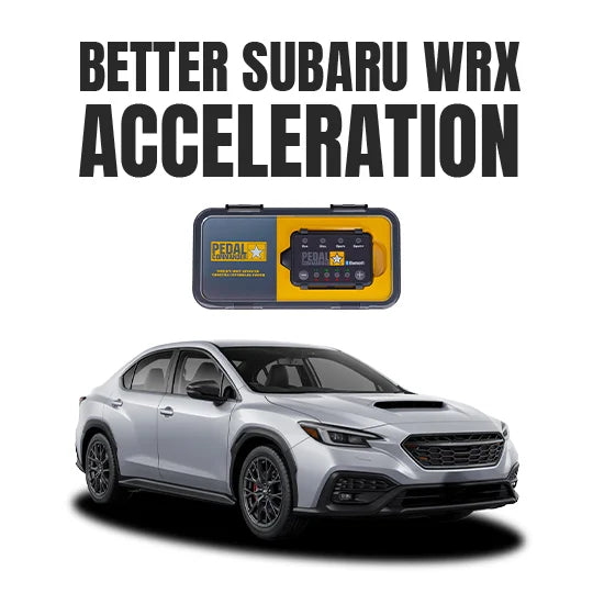 Subaru WRX with Pedal Commander device for better acceleration