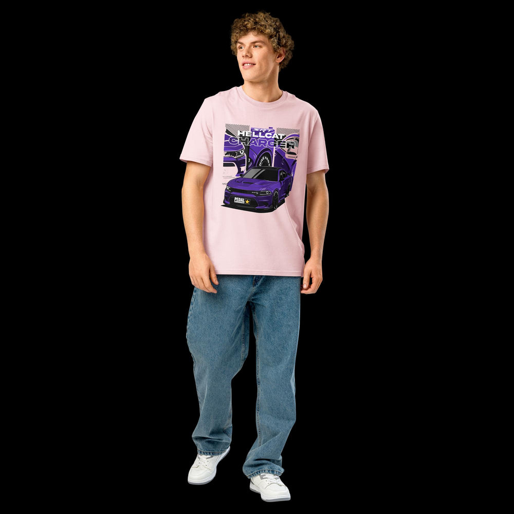 
Unisex Organic Ribbed Neck T-shirt - Charger
image-1